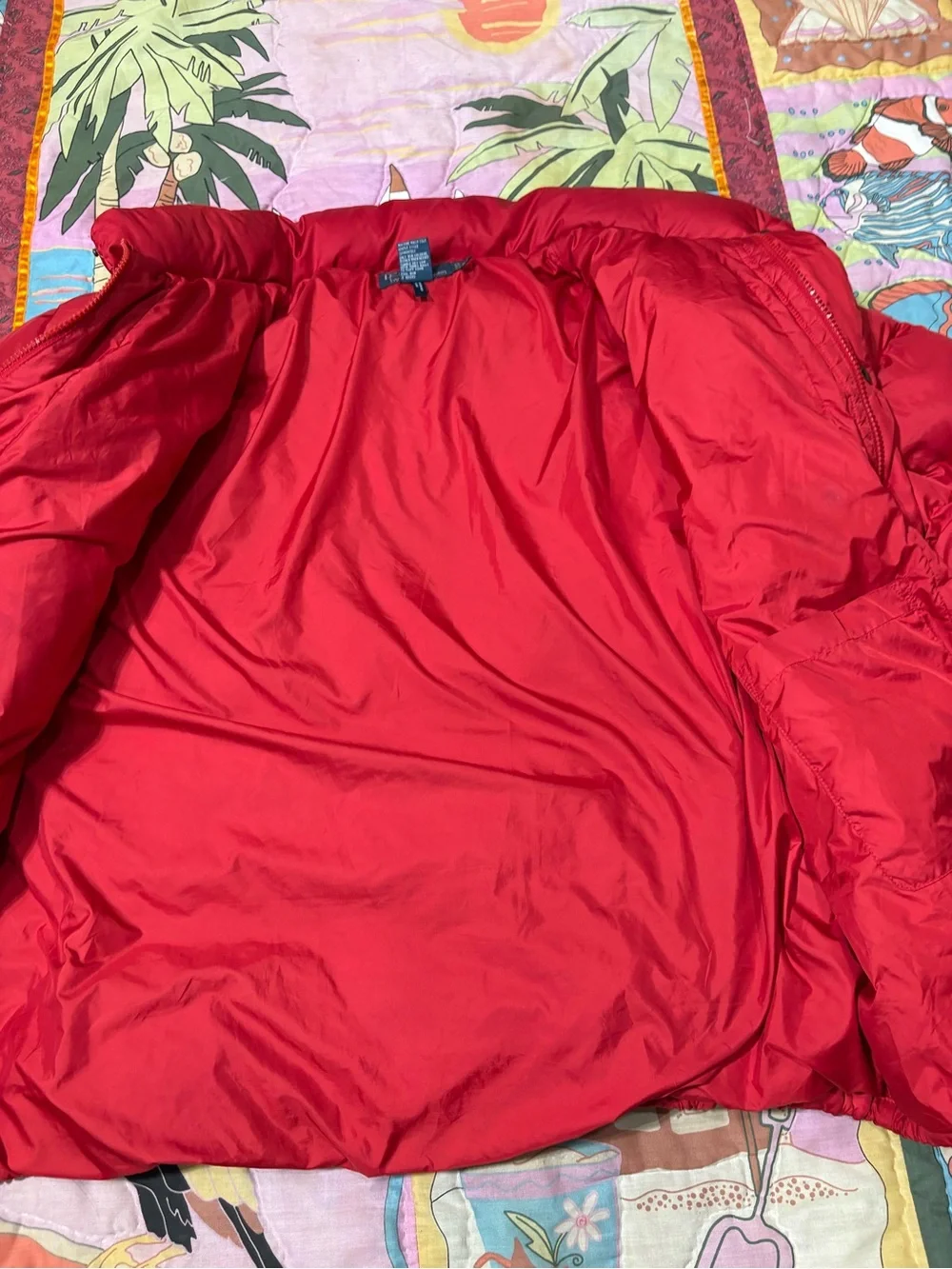 Red polo by ralph lauren puffer jacket xL.